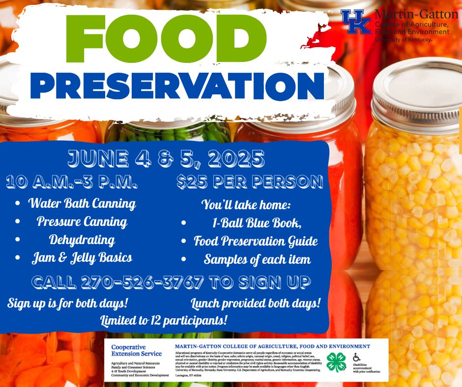 Food Preservation Workshop Flyer